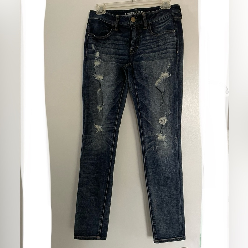 American Eagle Outfitters - Dark Blue Super Stretch Jeggings
